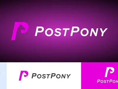 PostPony Brand - PostPony.io brand branding hot pink logo pink postpony ui