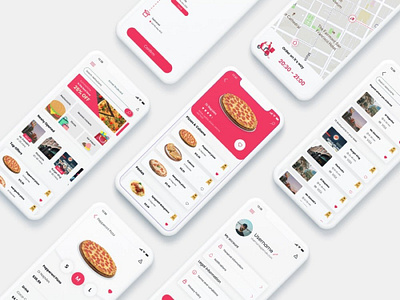 Pizza Jungle App UI design branding graphic design ui