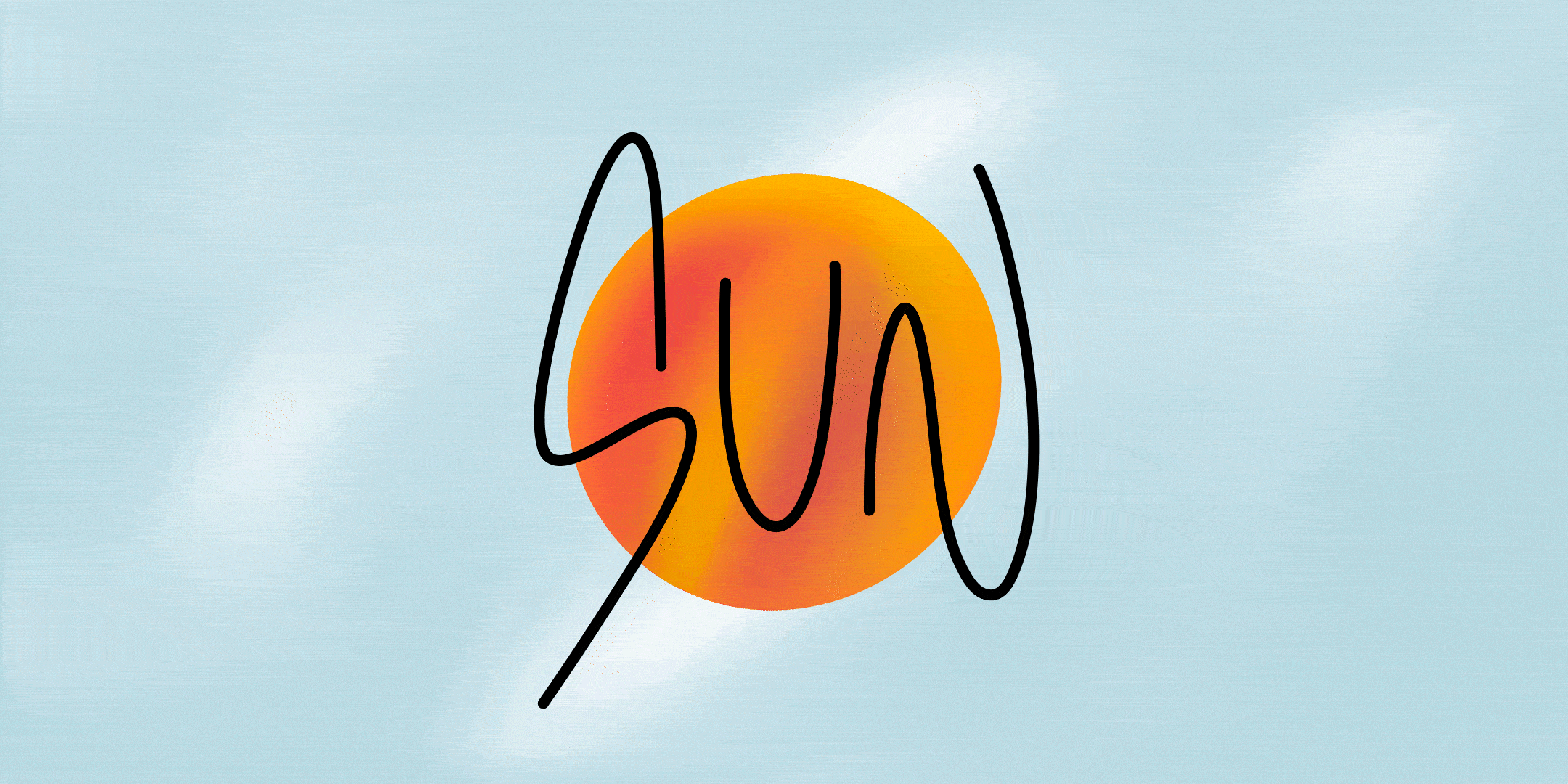 SUN art color colorful design drawing graphic design hand lettering illustration illustrator logo procreate sun typography