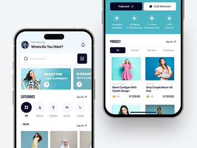 Fashion Store - Mobile App app design bannder brand cart category check out cloth clothes ecommerce fashion market market place mobile product promo shipping store store detail transaction ui