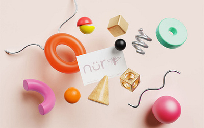 NurBee brand brand design brand identity branding graphic design logo logo design marketing design