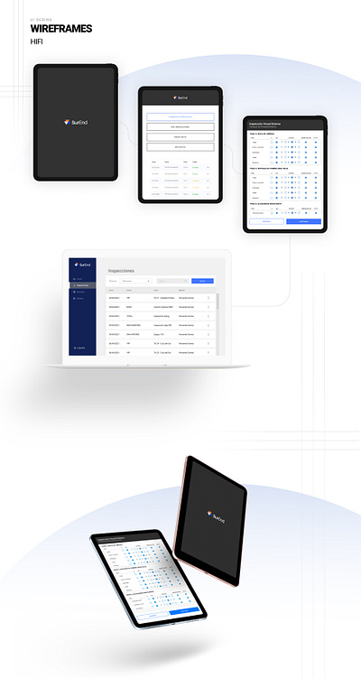 SurEnd | industrial inspection platform design product product design ui ux uxui