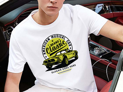 Car L A Hotrod T Shirt Design Template 5338056 Vector Art at Vecteezy