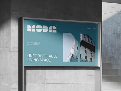 MODA® Interior Studio: Poster agency brand branding design graphic design interior interior design interior studio mockup poster poster design poster mockup visual identity