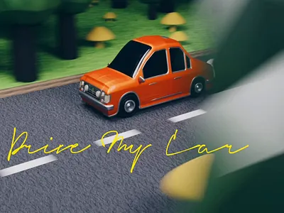 Car Run 3d animation car motion graphics