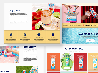 KILLA Project branding clean design colorful design drink fb food fun vibes heydesign page layout product ui uiux ux website design