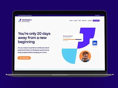 Job Seekers University | Hero Exploration app application brand branding course design elearning hero jobs learn logo logo design minimal online simple software startup tech web website
