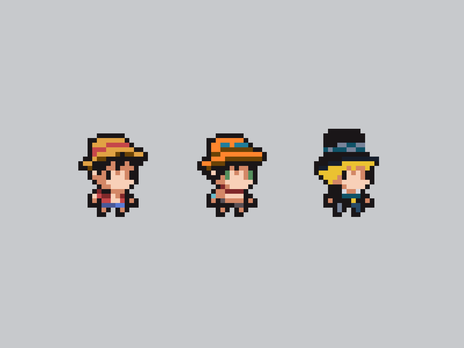 One piece pixel art by 佳伟 on Dribbble