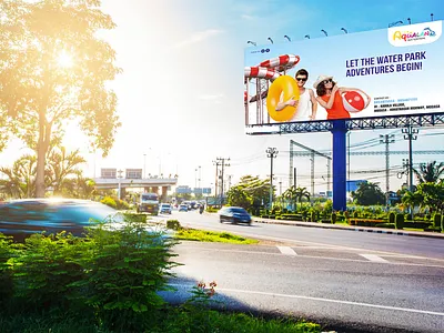 Waterpark Hording Design advertising branding brandingagency creative creative agency design digital agency hording design jupiter technoway waterpark