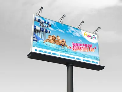 Waterpark Hording Design advertising advertising agency brandidentity branding brandingagency creative creative agency design digital agency hording design jupiter technoway