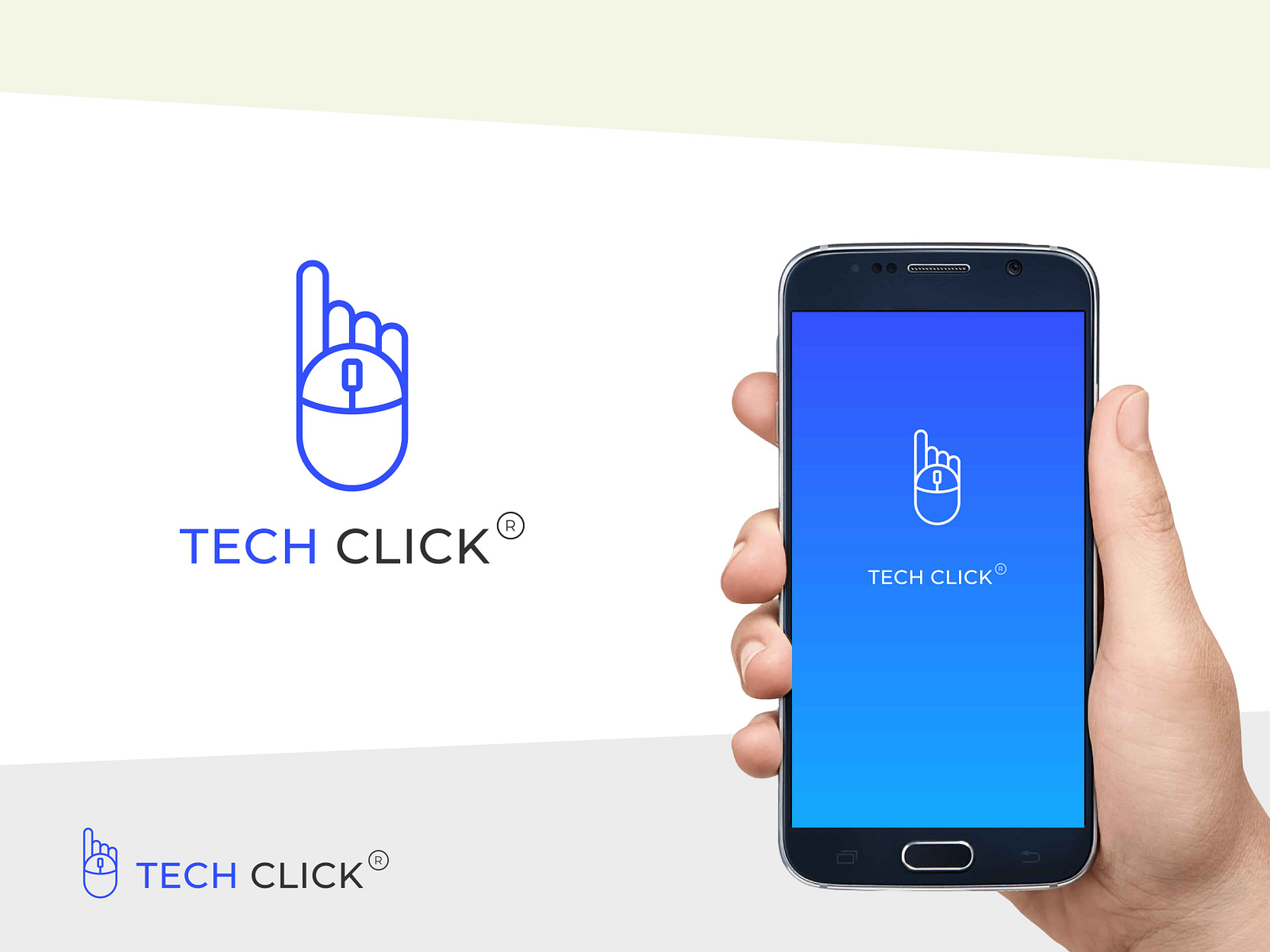 Tech click logo. Mouse click logo. Mouse finger logo by pixivect on ...