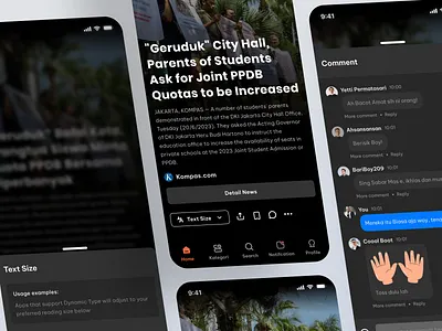 Bagoor - News Apps app branding design mockups news ui uiux