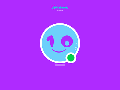 GoDaddy - Logo to Celebrate 10 Years of .Online .online 10th anniversary branding design domains godaddy logo logo design
