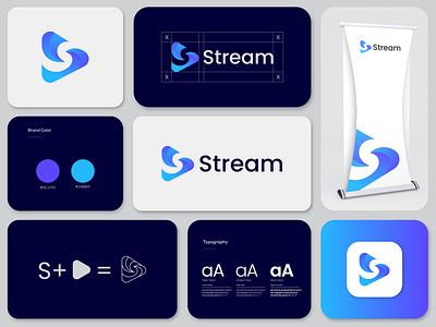 Stream Logo a b c d e f g h i j k l m n app icon app logo brand identity branding branding design creative logo design gradient logo icon logo logodesign minimal logo minimalist logo modern logo o p q r s t u v w x y z play logo s letter logo s logo tech logo