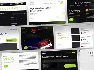 Digital Agency Website Design agency branding company website design designs digital agency graphic design logo portfolio portfolio website typography ui ui ux ux website