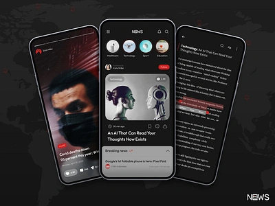 News Feed App Design app design branding design ios app mobile app design newsapp newsappdesign newsfeedapp ui ux