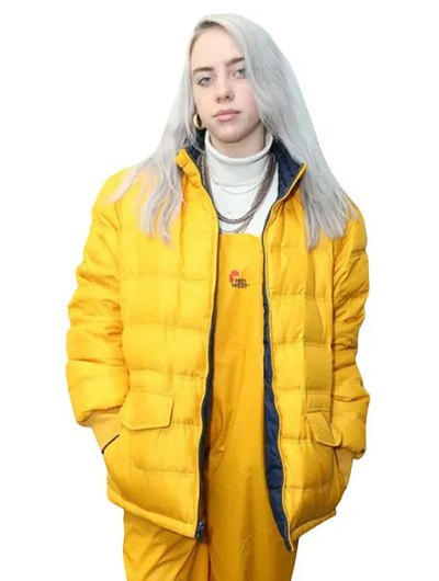 Billie Eilish Yellow Puffer Jacket billie eilish jacket puffer jacket yellow puffer jacket