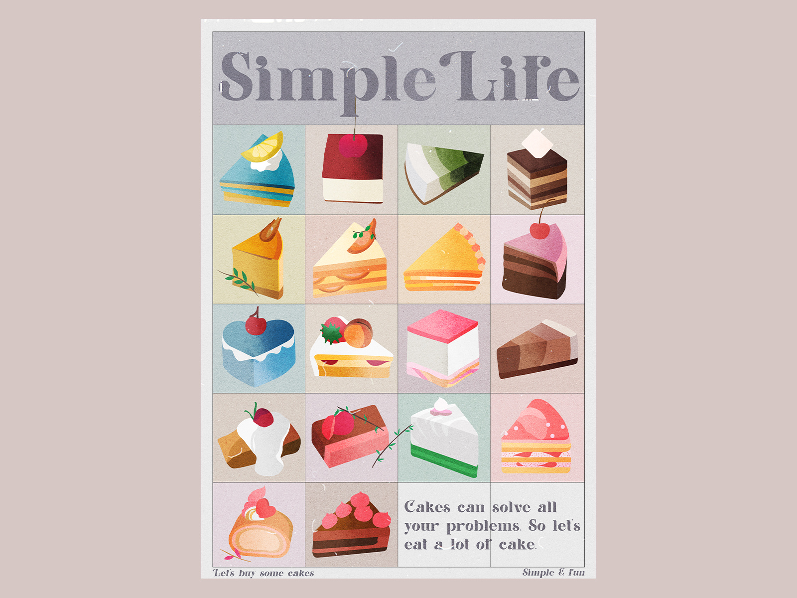 Cakes Illustration Poster art cakes illustration design digital art digital artist digital design digital illustration food illustration graphic design graphics art illustration illustrator vector visual art visual artist visual design