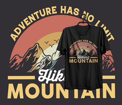 Adventure has no limit adventure has no limit design graphic design illustration student student t shirt design t shirt graphic typography