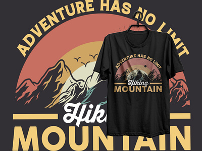 Adventure has no limit adventure has no limit design graphic design illustration student student t shirt design t shirt graphic typography