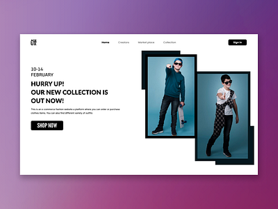 Ace - Fashion Website beauty bold branding clean design landing page minimal online shop product shirt shop store style ui uiux wear