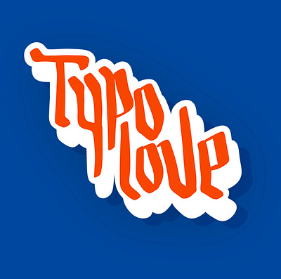 Typo Love branding brushlettering calligraphy design draw font graphic design illustration lettering logo love procreate sketch typography