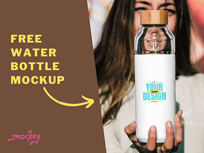 Free Water Bottle Mockup design free mockup freebie freebies graphic design illustration logo mockup mockups ui