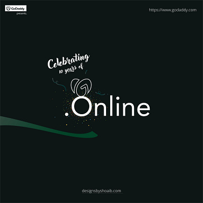 .online Celebration - GoDaddy branding celebrating concept godaddy graphic design illustration logo