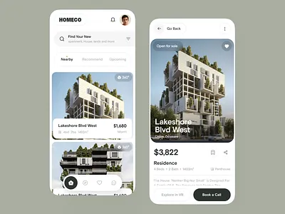 Homeco Real Estate App. android app designer app app design app interface app interface designer app ui design app ui designer application application design apps ui design ios mobile mobile app mobile app design mobile applications design mobile ui mobile ui designer property real estate realestate