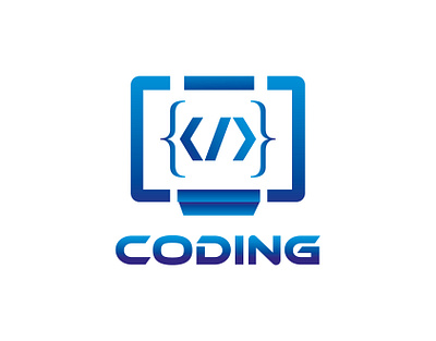 Concept: Coding - Logo Design (Unused) best logo code coding coding logo creative developer logo logo desing logo folio logo type program