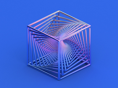 Cube 3d abstract art background blender cube design futuristic geometric holographic illustration render science shape tech technology visual