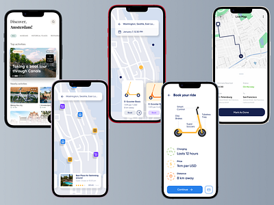 E-scooter booking app appdesigninspiration appui designforgood designthinking digitalproductdesign ecofriendlytransport mobileappdesign productdesign sustainabletransportation transportationdesign ui ui designer uiuxdesign urbanmobility user analysis user researcher userexperience userinterface ux designer visualdesign