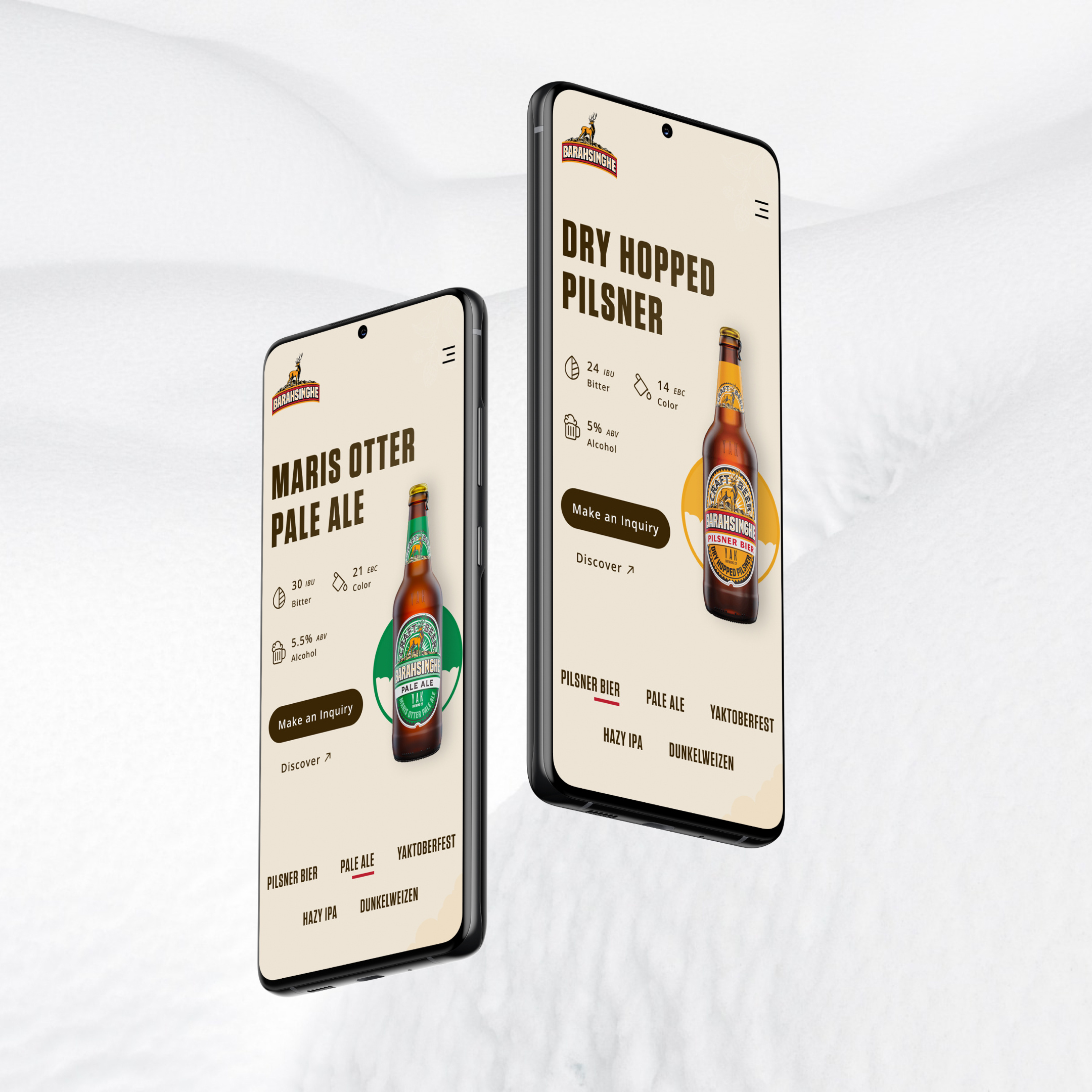 Hero section design | Barahsinghe beer 🍻 barahsinge beer beer design figma hero section mockup nepali beer ui ui design uiux ux
