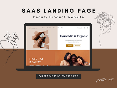 Saas Landing Page app design beauty webstise branding design ecommerce graphic design janetra art landing page landing page designer mobile app design product design saas landing page saas website typography ui ux uxui designer web design website design website designer