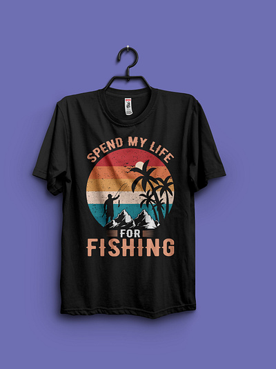 Fishing t shirt Design best fishing t shirt design best t shirt design design fishing fishing t shirt fishing t shirt design. graphic design spend my life t shirt typography vector