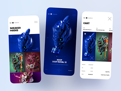 Masks Store - Mobile App app cart commercial concept design interface ios masks mobile online redesign shop shopping store ui ux