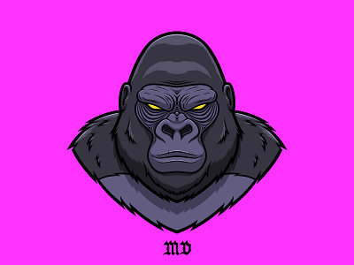 Gorilla illustration animal beast cartoon character design gaming gorilla gorilla illustration gorilla logo illustration logo logo design logotype monkey monkey illustration monkey logo sticker vector vector art