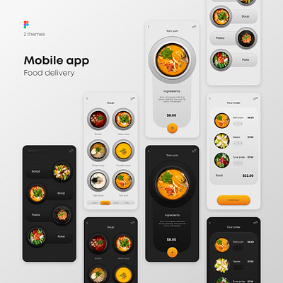 Food delivery Mobile app design app design ui ux