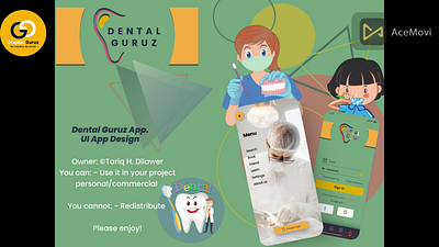 Dental Guruz-UI Design Mobile App. app branding design graphic design illustration logo ui ux vector