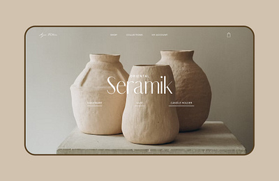 Seramik design graphic design layout ui ux visual design web design website