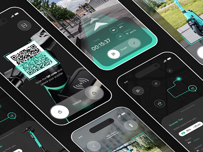 Scooter Booking Mobile App app application booking concept mobile mobile app scooter ui ux