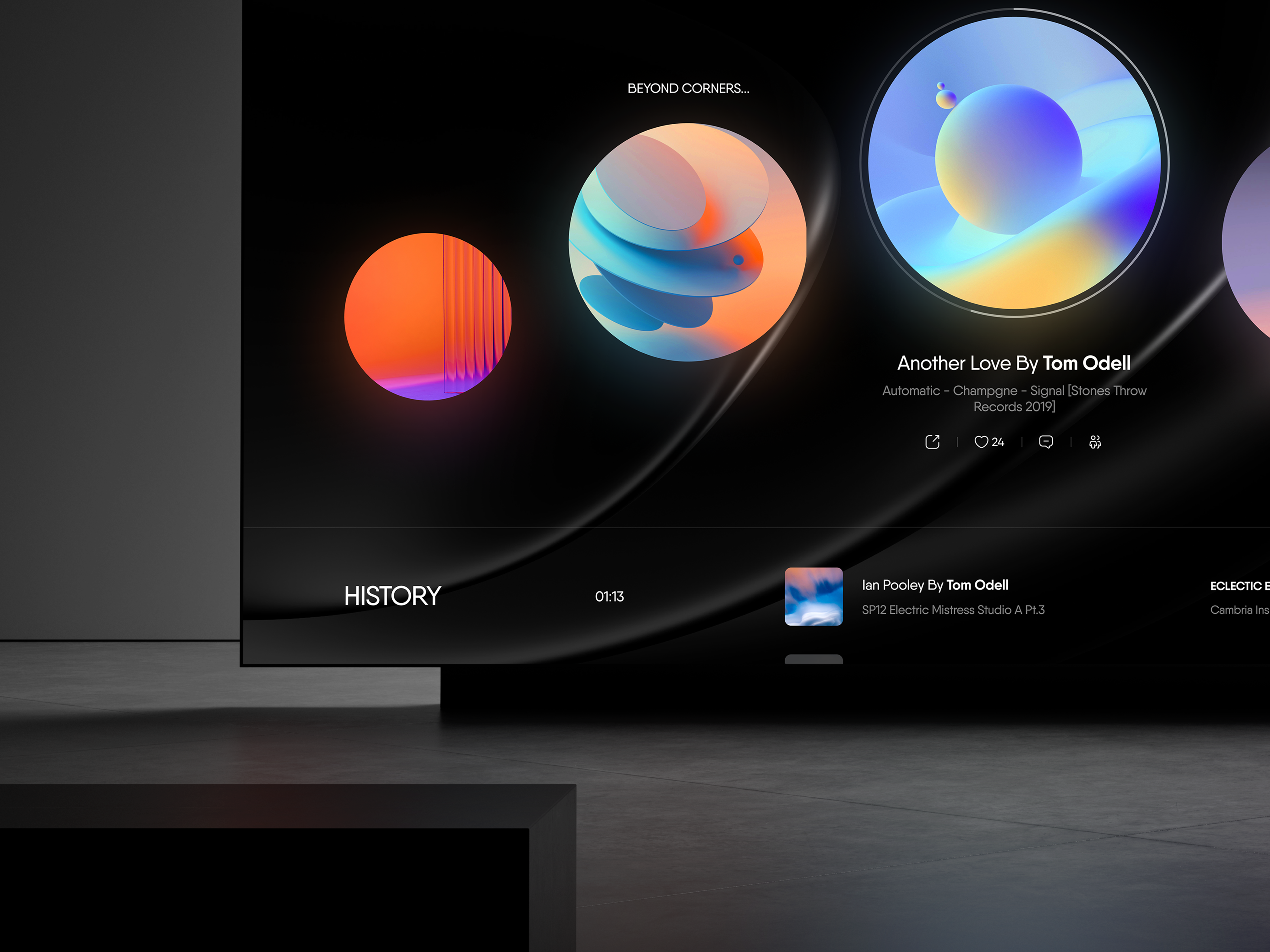 Tribe :: Online TV-Radio Platform 3d clean color design inspiration minimal radio streaming tv ui ux