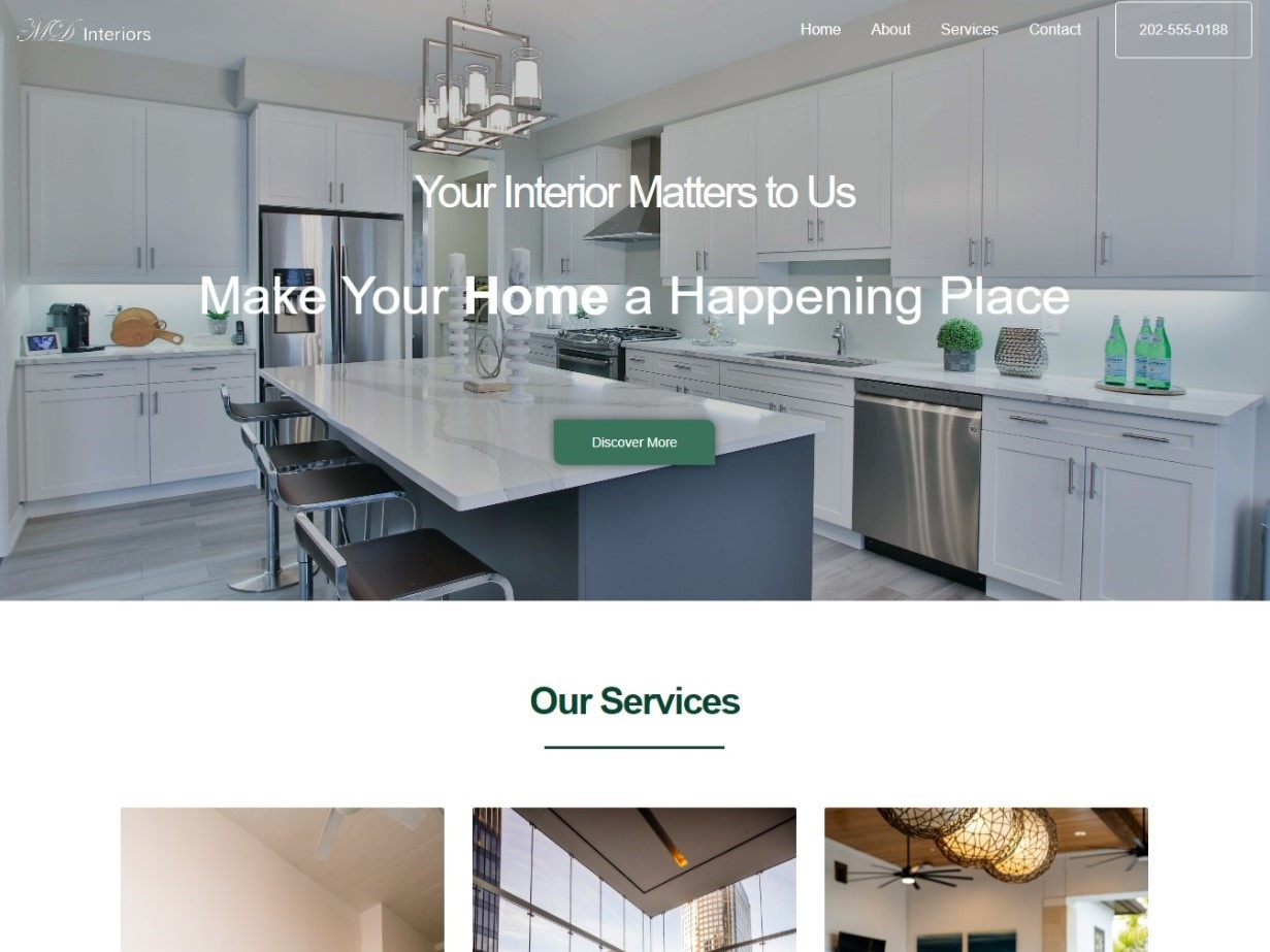 Interior House Website Design by Maryam Abbas on Dribbble