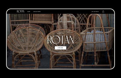 Rotan design layout ui ux visual design web design website