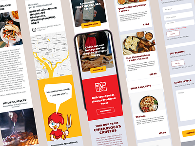 Chicka-Loca restaurant graphic design logo restaurant ui user interface ux visual design web design