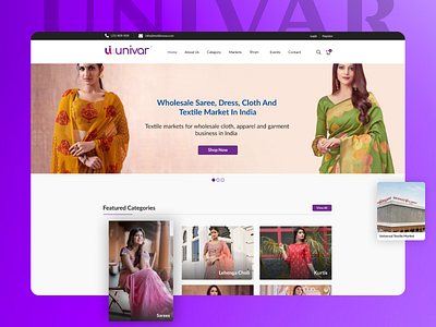 Univar 👕👗 ecommerce web graphic design logo ui web design