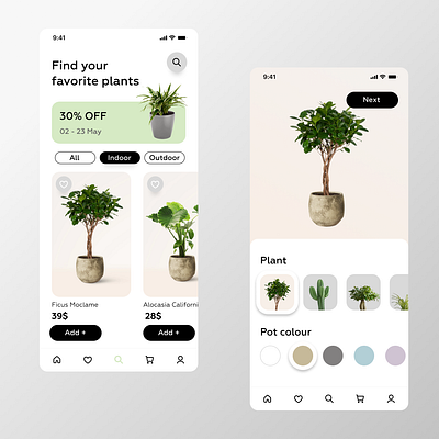 Flower shop app ui uxui