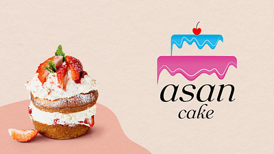 Logo design : asan cake brand branding design graphic design illustration logo logo design vector