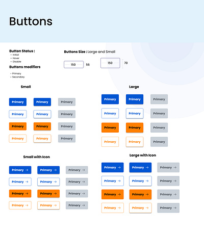 Design system - Buttons design ui ux