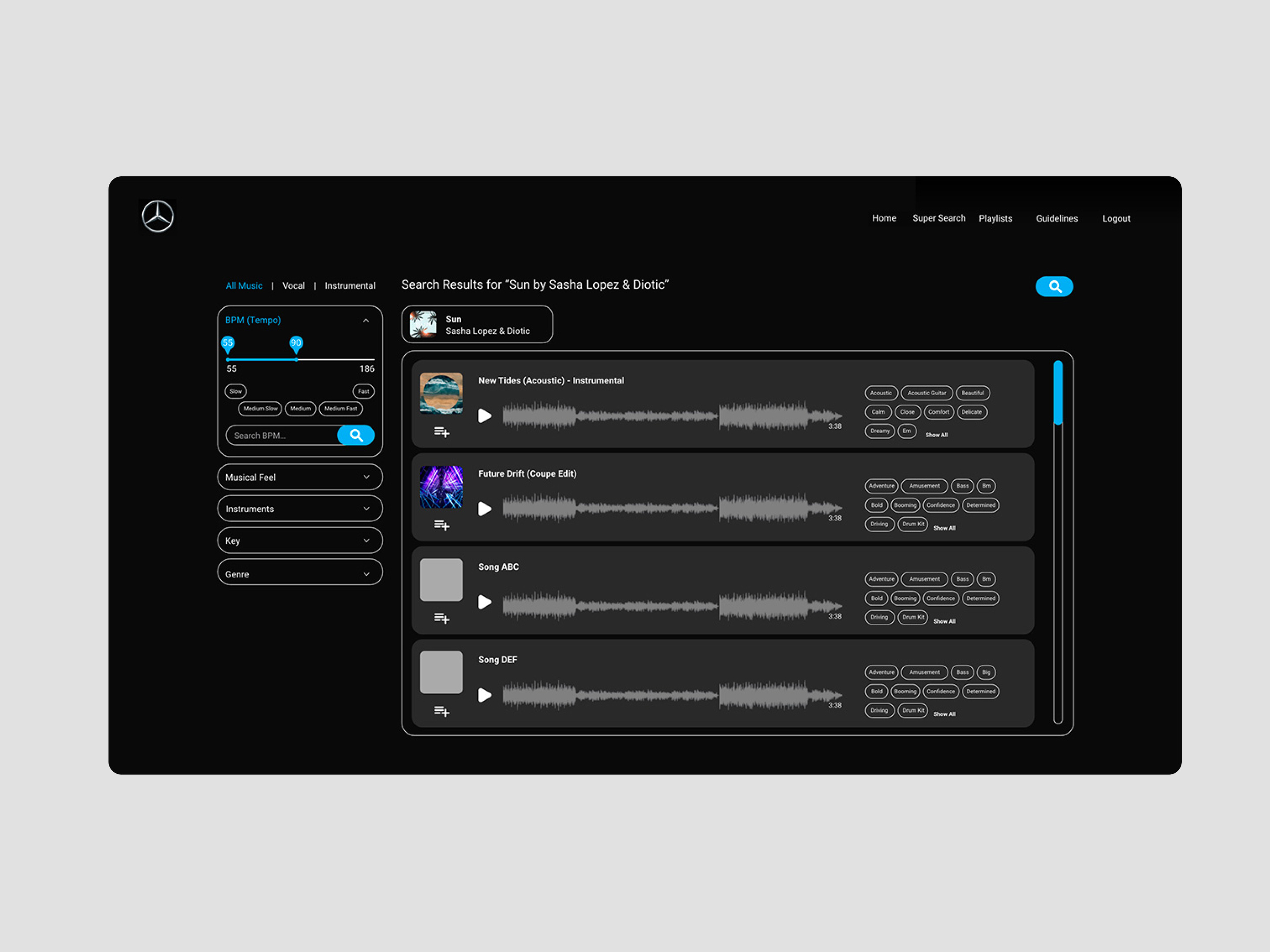 Sonic Space - Music Library by Afrassca on Dribbble